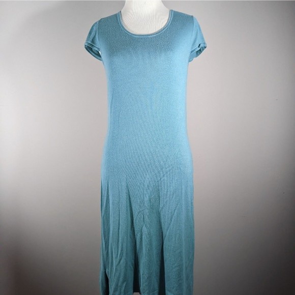 Magnolia Grace Teal Green Sienna Sweater Knit Dress Women's Size S - Picture 1 of 7